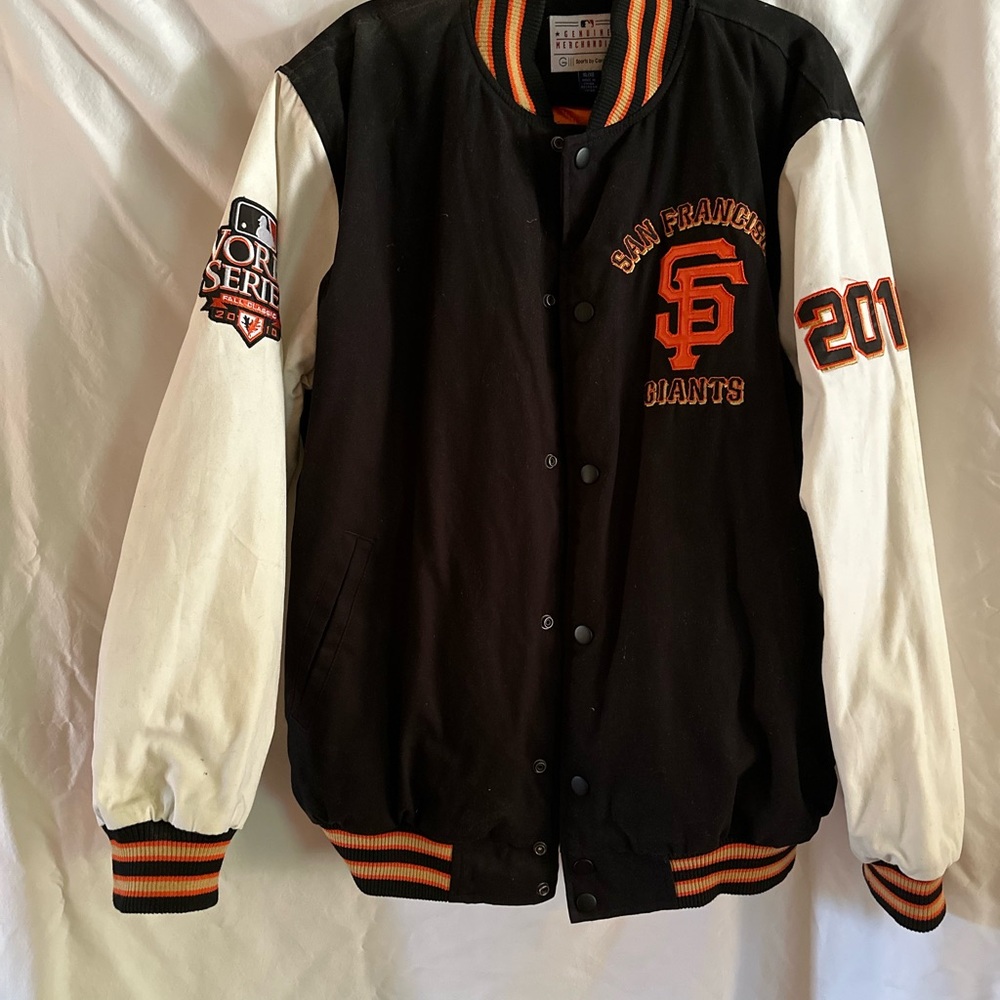 Genuine Merchandise Black and White Varsity Jacket